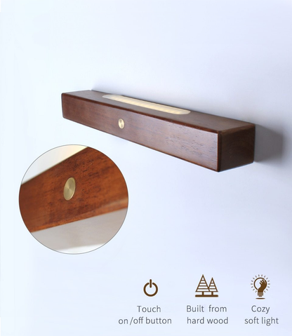 Matthieu Wooden Linear LED Wall Sconce