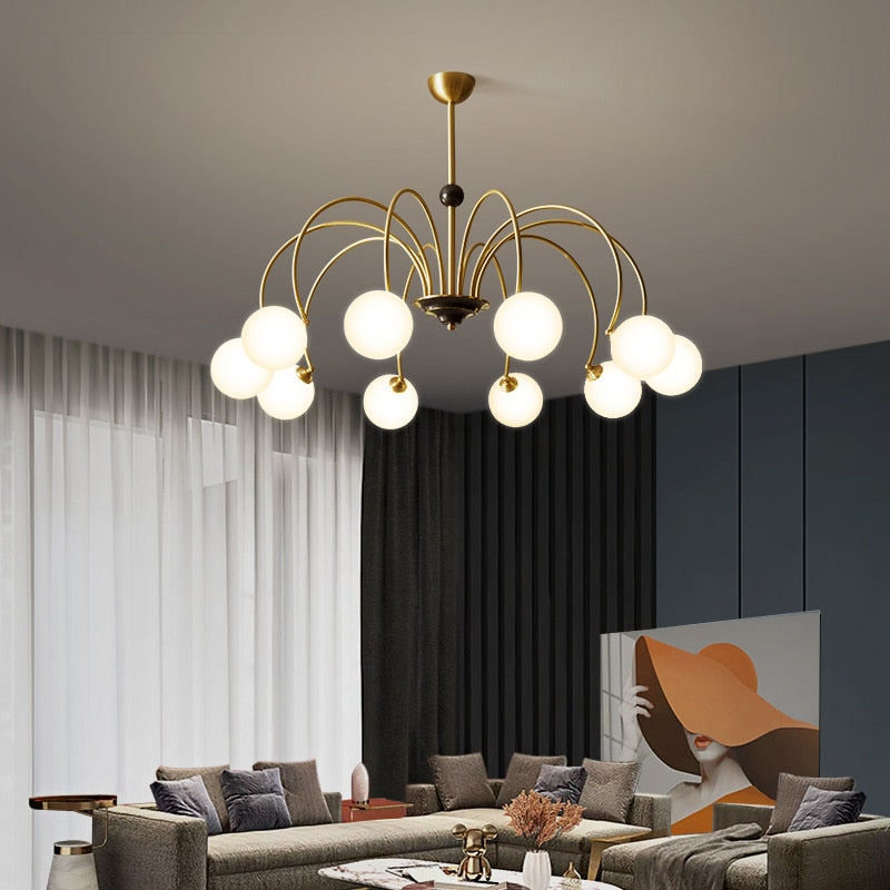 Élise Deco Bauhaus Orb Glas Kronleuchter Licht