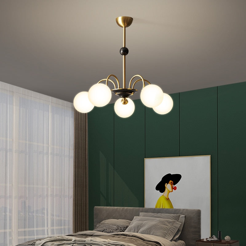 Élise Deco Bauhaus Orb Glas Kronleuchter Licht