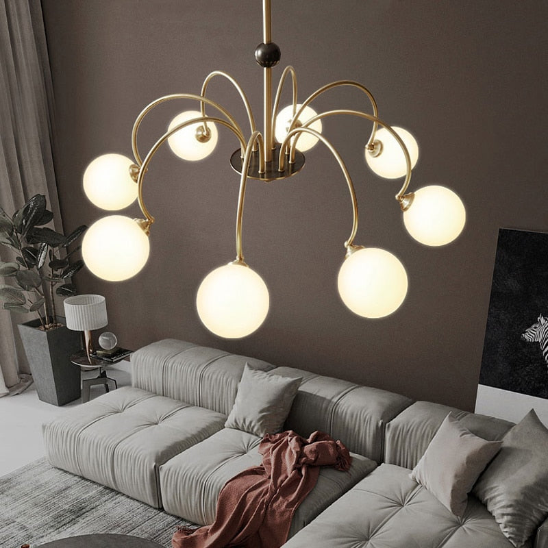 Élise Deco Bauhaus Orb Glas Kronleuchter Licht