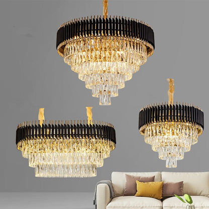 Elena Luxury K9 Crystal Leonardo Chandelier