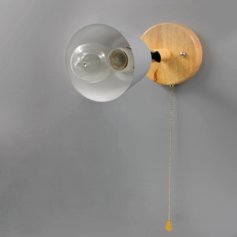 Camille Wandleuchte im Mid-Century-Stil mit Zugschalter