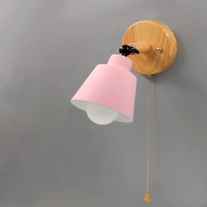 Camille Wandleuchte im Mid-Century-Stil mit Zugschalter