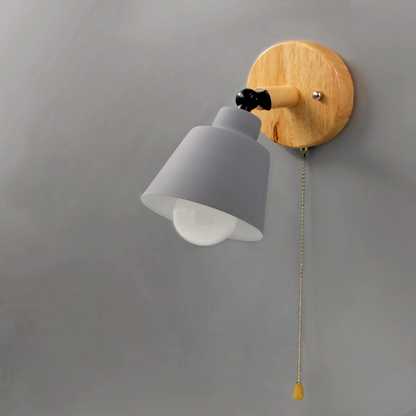 Camille Wandleuchte im Mid-Century-Stil mit Zugschalter