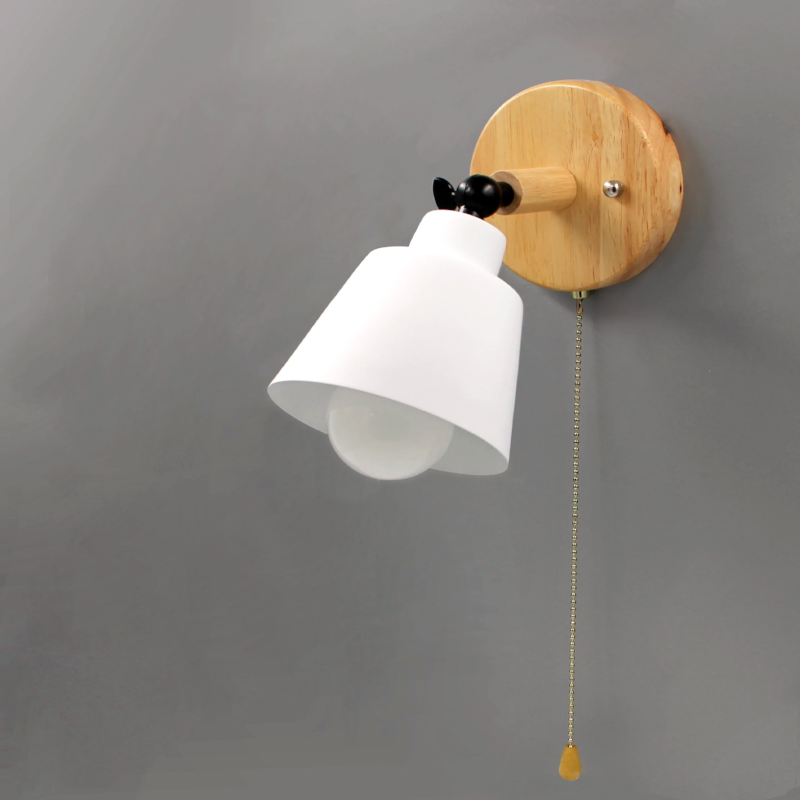 Camille Wandleuchte im Mid-Century-Stil mit Zugschalter