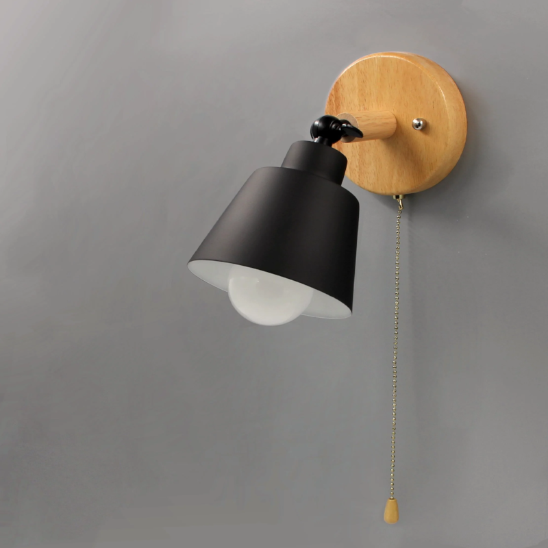 Camille Wandleuchte im Mid-Century-Stil mit Zugschalter