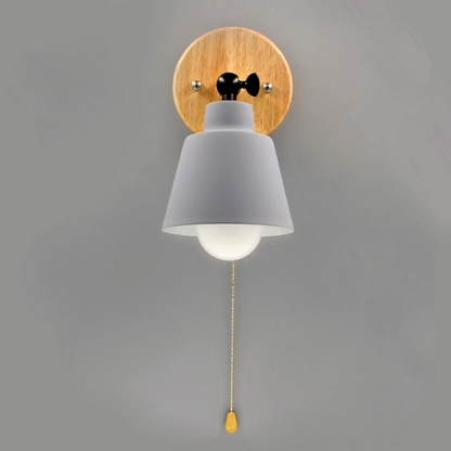 Camille Wandleuchte im Mid-Century-Stil mit Zugschalter