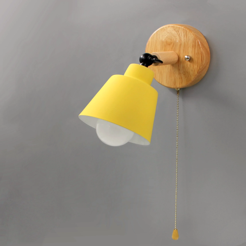 Camille Wandleuchte im Mid-Century-Stil mit Zugschalter