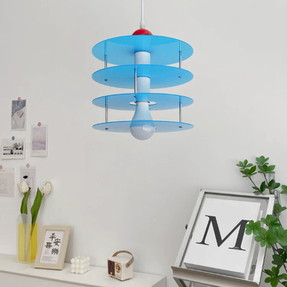 Léa geometrischer Acryl-Scheiben-Anhänger