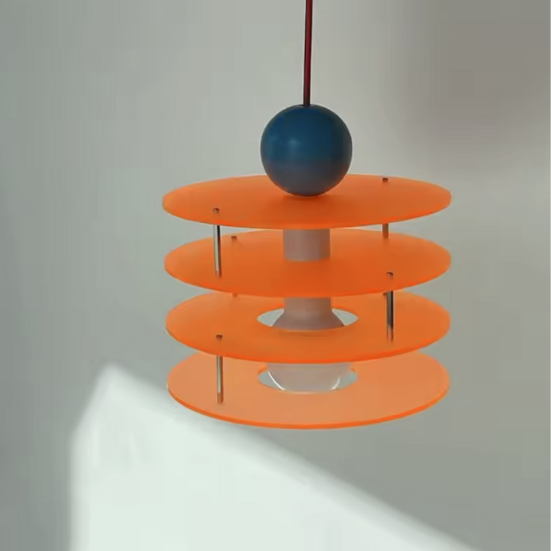 Léa geometrischer Acryl-Scheiben-Anhänger