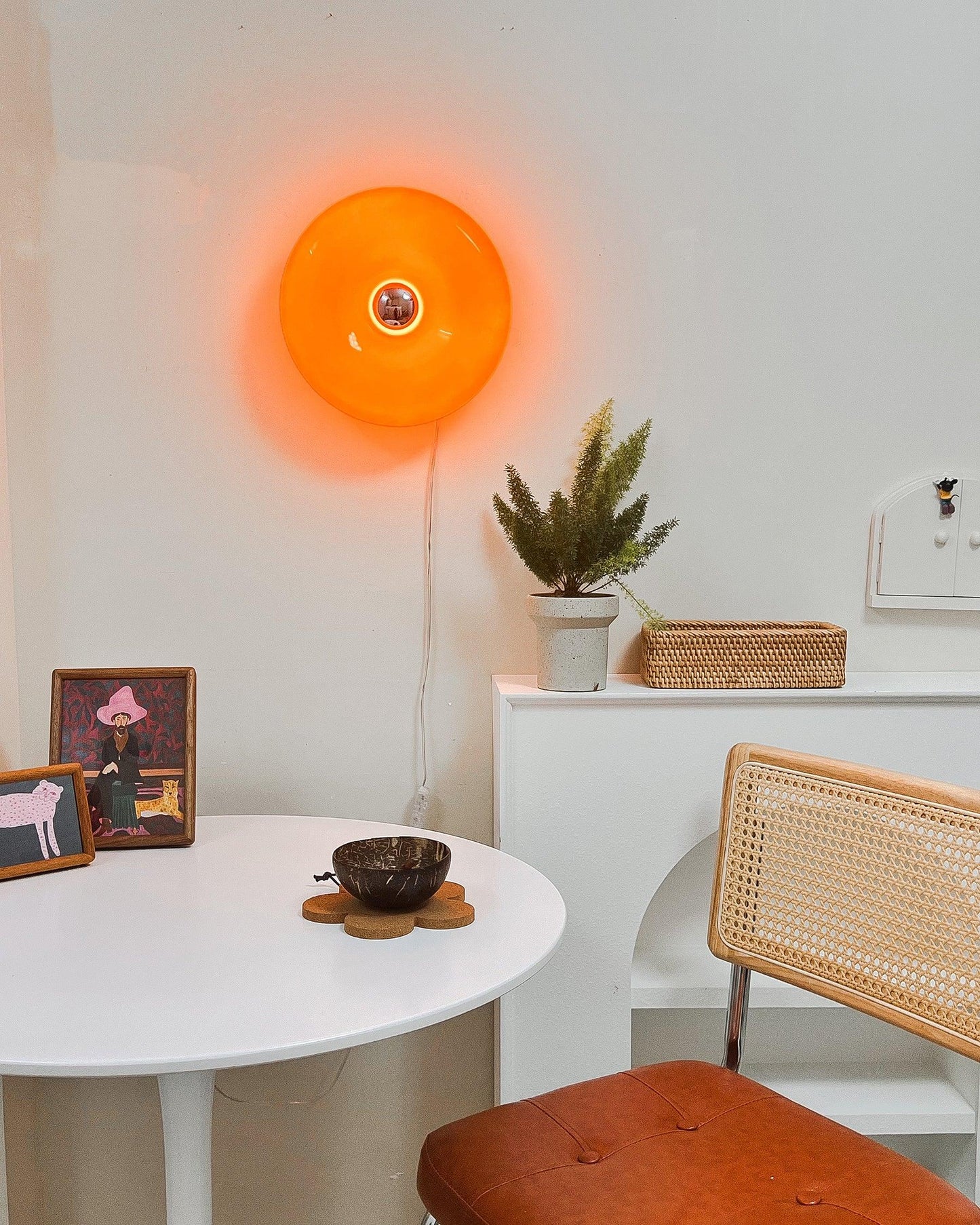 Clémence Donuts Wall Lamp Glass and Metal LED Lighting