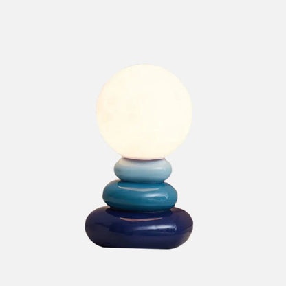 Élise Egg Moon Ceramic Table Lamp Lunar Glow Accent Light