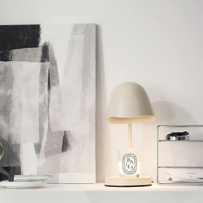 Chloé Eierschalenfarbene Kerzenwärmerlampe mit verstellbarem Hals