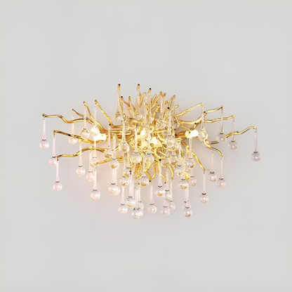 Wandleuchte Margot Icy Branch Crystal Gold