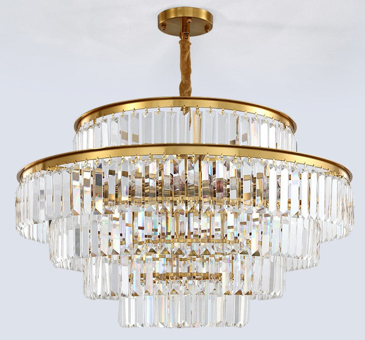 Mathilde Glamorous Golden Crystal Chandelier