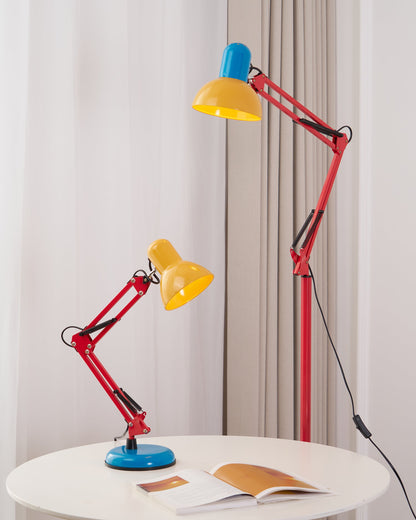 Solène Memphis Verstellbare Tischleuchte mit Color-Block-Design