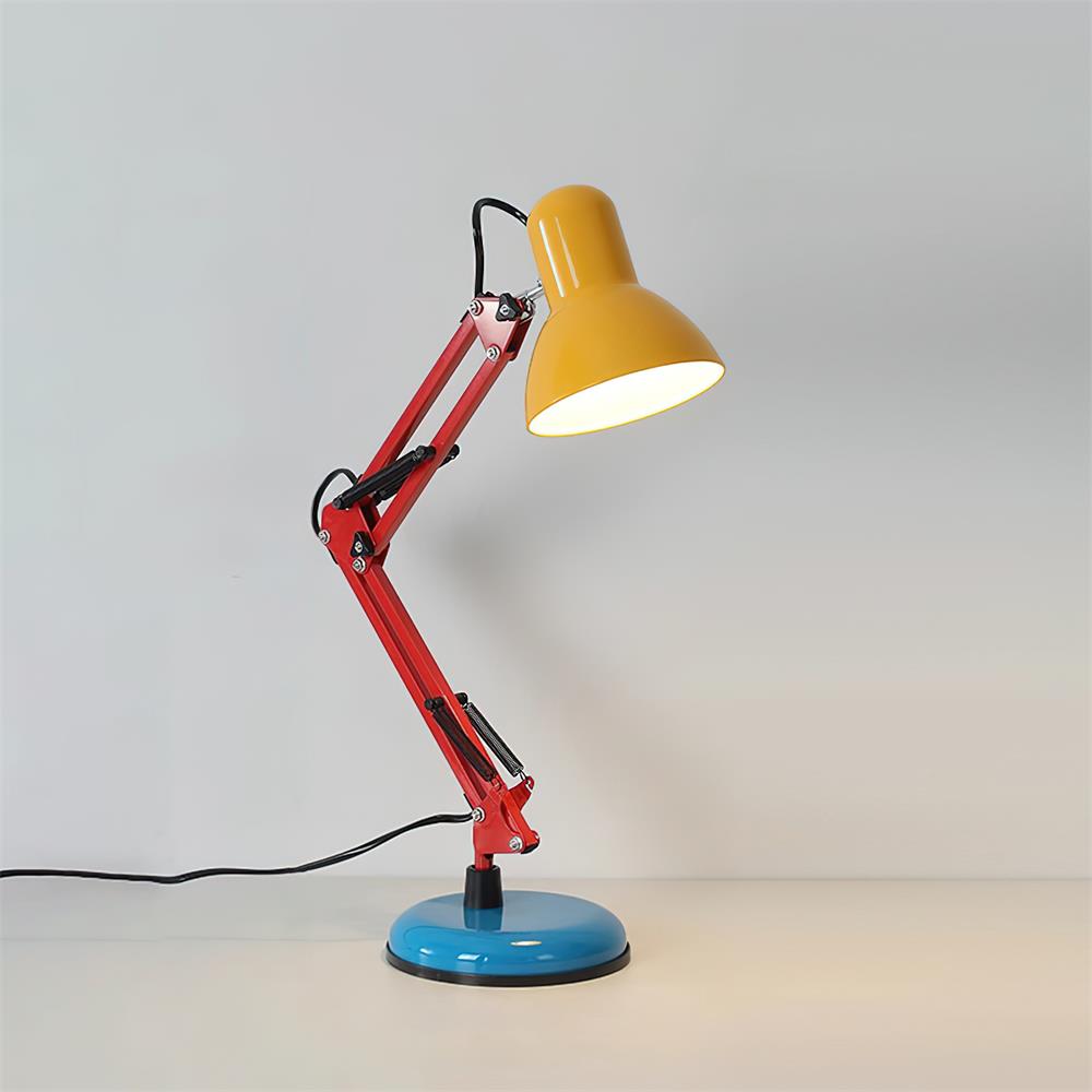 Solène Memphis Verstellbare Tischleuchte mit Color-Block-Design