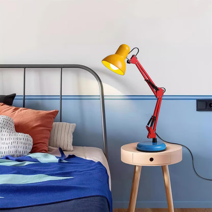 Solène Memphis Verstellbare Tischleuchte mit Color-Block-Design