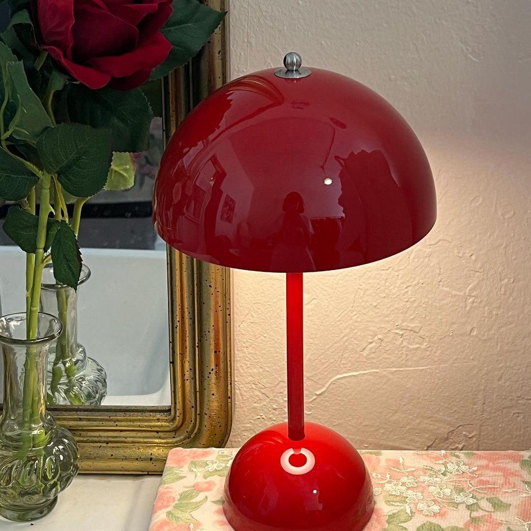 Élodie Wiederaufladbare LED-Tischleuchte mit Doppelkugeldesign
