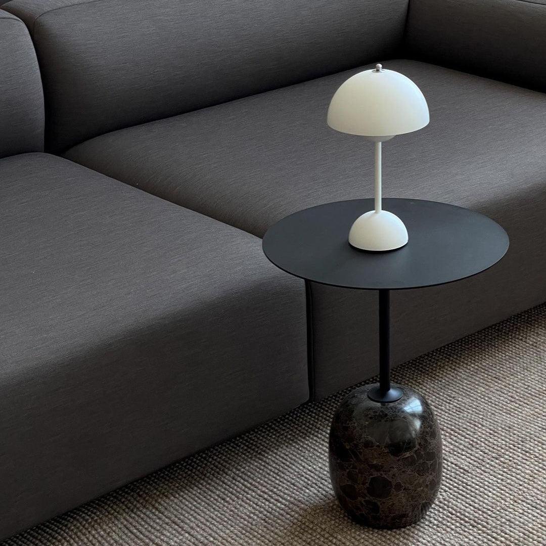 Élodie Wiederaufladbare LED-Tischleuchte mit Doppelkugeldesign