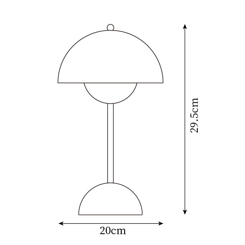 Élodie Wiederaufladbare LED-Tischleuchte mit Doppelkugeldesign