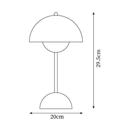 Élodie Wiederaufladbare LED-Tischleuchte mit Doppelkugeldesign