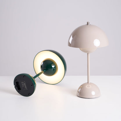 Élodie Wiederaufladbare LED-Tischleuchte mit Doppelkugeldesign