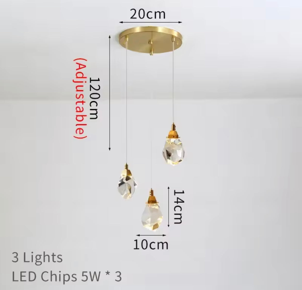 Camille Sparkling Diamond Crystal Chandelier
