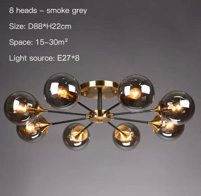 Élise Molecular Glass Ball Chandelier