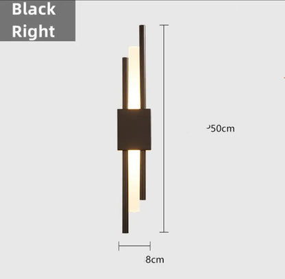 Sophie Noir Dual-Glow Minimalistische Wandleuchte