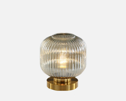 Élise Gema Ripple Glas-Tischlampe Buntglas Akzentlicht