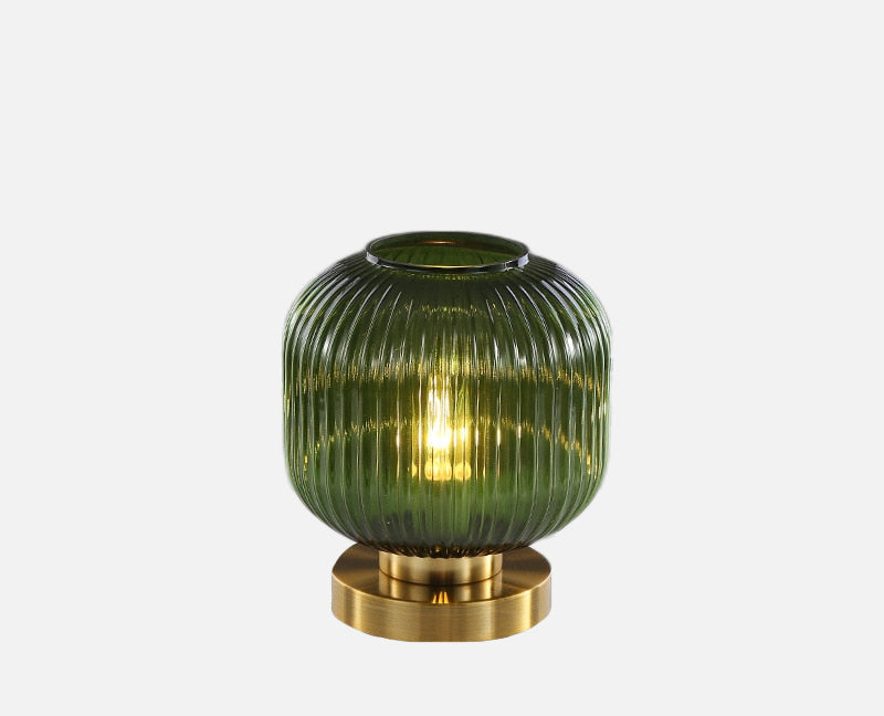 Élise Gema Ripple Glas-Tischlampe Buntglas Akzentlicht