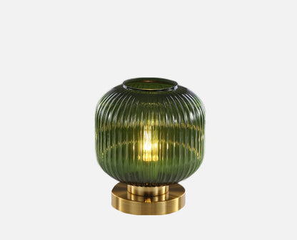 Élise Gema Ripple Glas-Tischlampe Buntglas Akzentlicht