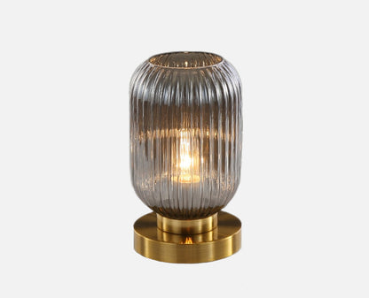Élise Gema Ripple Glas-Tischlampe Buntglas Akzentlicht