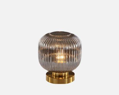 Élise Gema Ripple Glas-Tischlampe Buntglas Akzentlicht