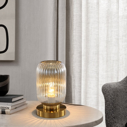 Élise Gema Ripple Glas-Tischlampe Buntglas Akzentlicht