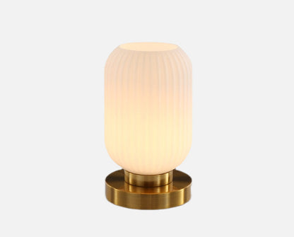 Élise Gema Ripple Glas-Tischlampe Buntglas Akzentlicht