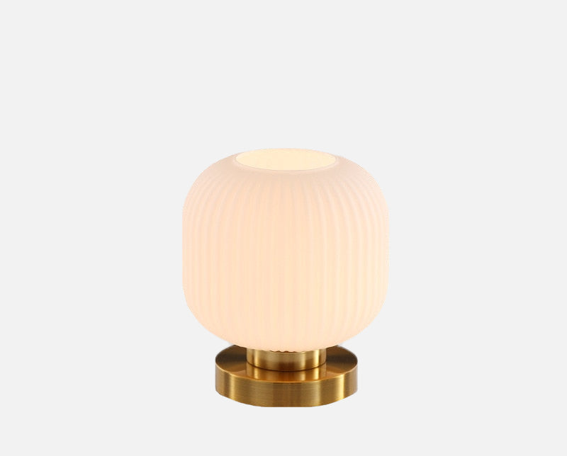 Élise Gema Ripple Glas-Tischlampe Buntglas Akzentlicht