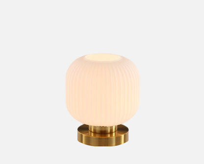 Élise Gema Ripple Glas-Tischlampe Buntglas Akzentlicht