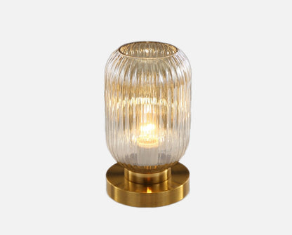 Élise Gema Ripple Glas-Tischlampe Buntglas Akzentlicht