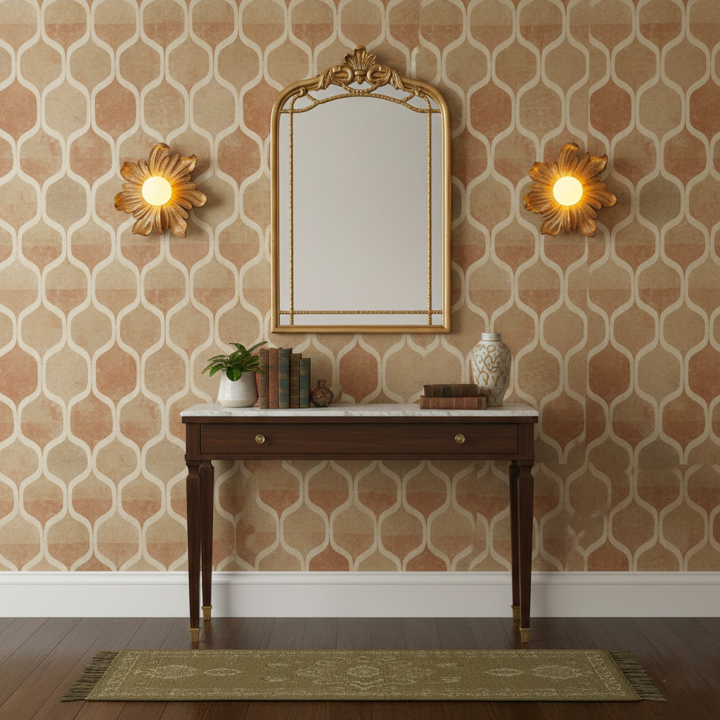 Camille Floral Resin Wall Lamp with Soft Glow Design