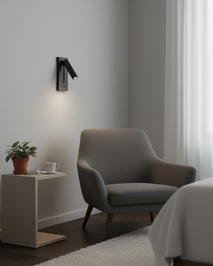 Clara Micro Square Schwenkbare Wandleuchte