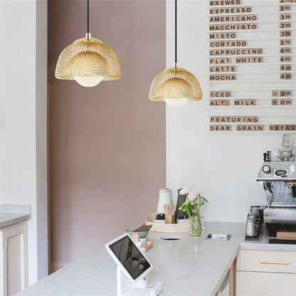 Élise Cocoon Netz Metall LED Hängeleuchte Gold Chrom Modern Luxuriös