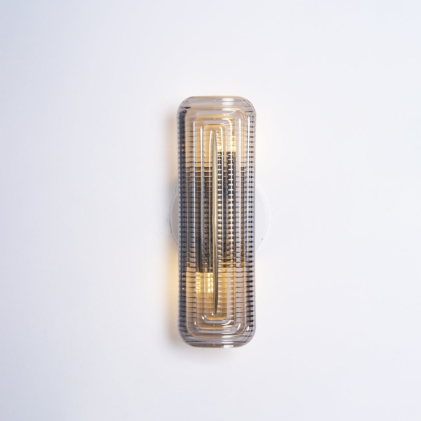 Camille Glacium Wandleuchte Metall und Glas LED-Beleuchtung