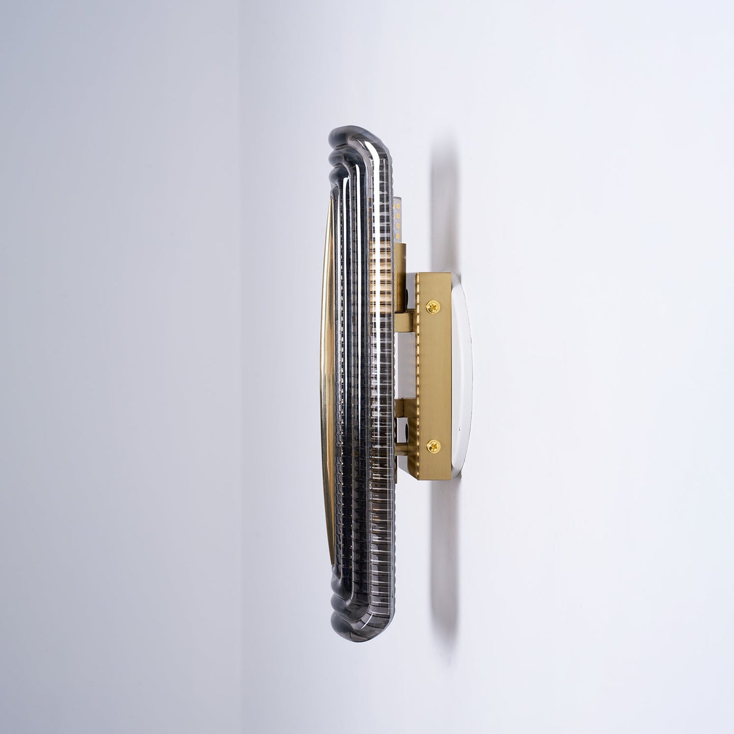 Camille Glacium Wandleuchte Metall und Glas LED-Beleuchtung