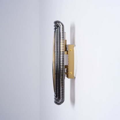 Camille Glacium Wandleuchte Metall und Glas LED-Beleuchtung