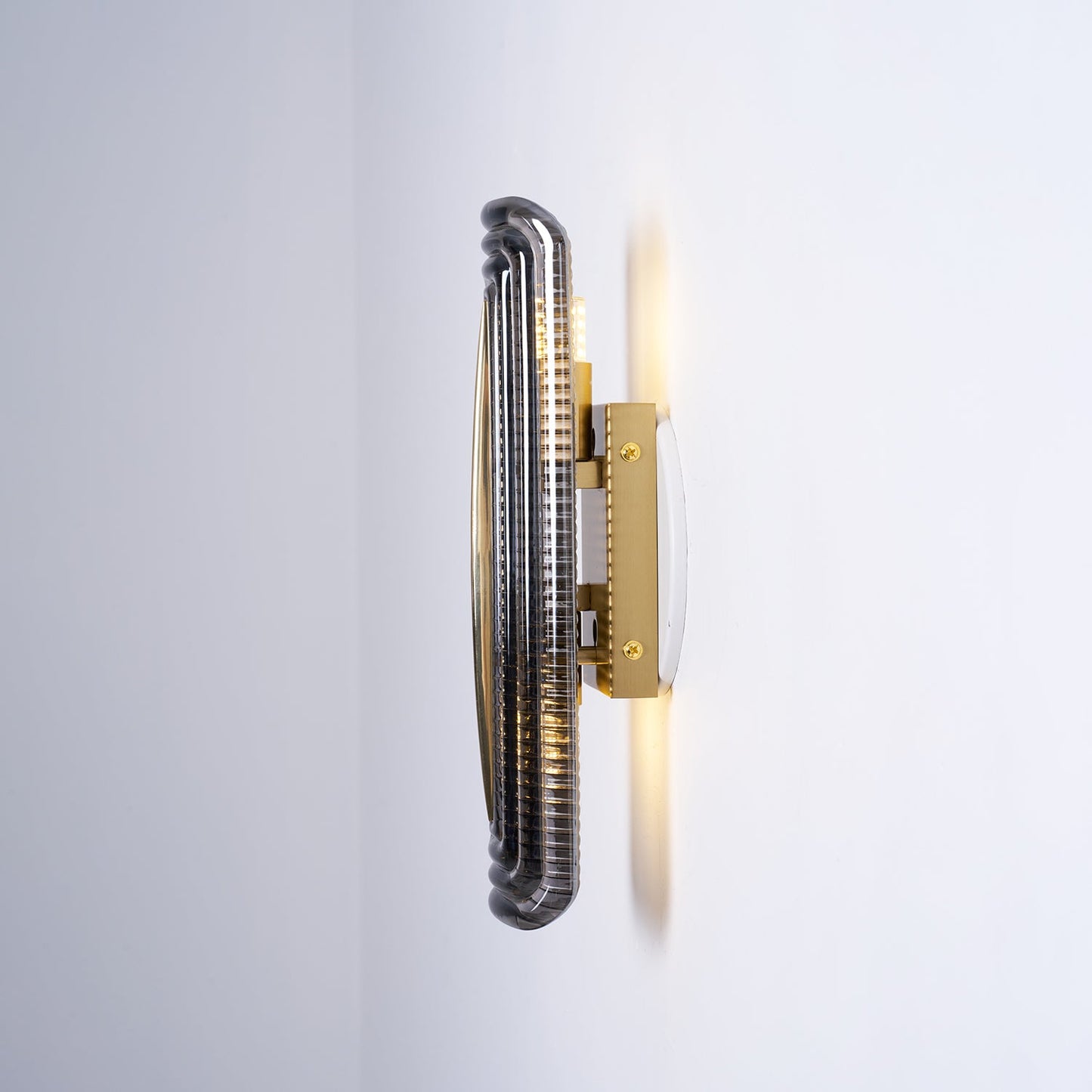 Camille Glacium Wandleuchte Metall und Glas LED-Beleuchtung