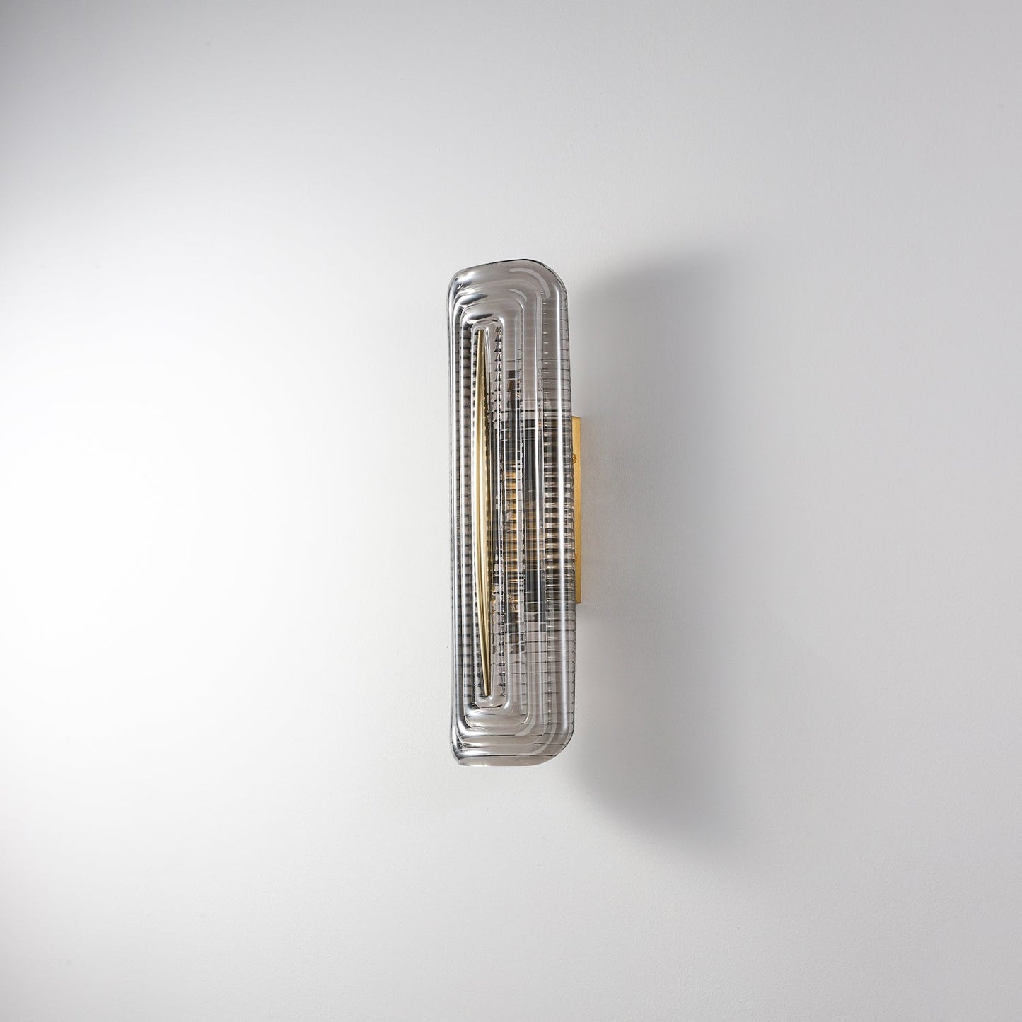 Camille Glacium Wandleuchte Metall und Glas LED-Beleuchtung