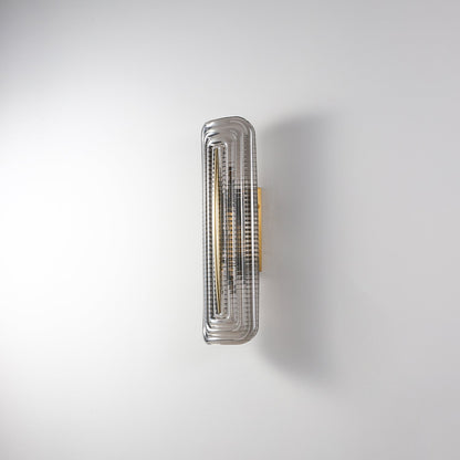Camille Glacium Wandleuchte Metall und Glas LED-Beleuchtung