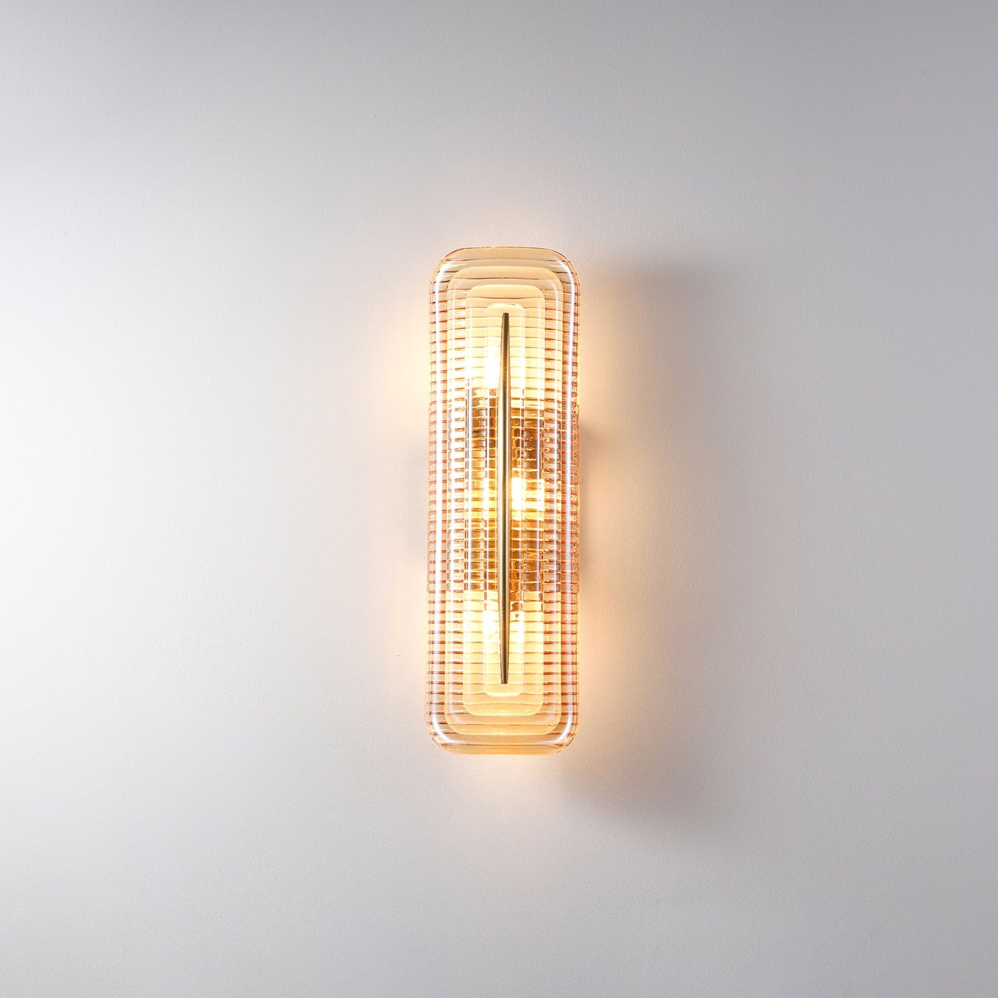 Camille Glacium Wandleuchte Metall und Glas LED-Beleuchtung